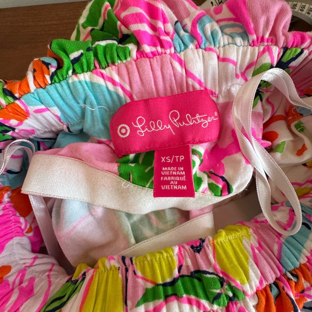 Lilly Pulitzer x Target Strapless Maxi Dress Floral Print XS - Picture 6 of 7